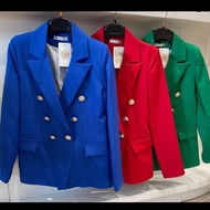 Semi Formal Office Blazer Women's Suit/Korean Friendly Three Button Blazer Matt Higt Twist Premium