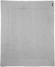 Meyco 2793004 Playpen Insert - Boxing Mattress - Play Mat - 100% Cotton Fine Knit Basic Grey 77 x 97