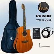RUISON Wr41deq Acoustic Electric Guitar With Full Setup 466