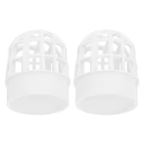 2PCS PVC Rooftop Drain Filter Prevention Durable Gutter Downspout Protector Mesh Screen