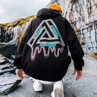 Hoodie M-8XL Oversized man European and American Streetwear Long Sleeve Hoodie pullover Sweater coup