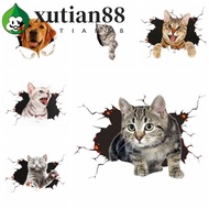 XUTIAN Simulation Cats Car Sticker, 3D Cat PVC Car 3D Cat Stickers, Car Accessories Waterproof Unive