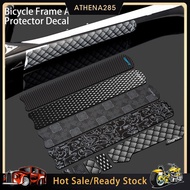 1 Set Bike Chain Sticker Waterproof Scratch Proof Faux Leather Bicycle Frame Anti-scratch Protector Decal for E-bike