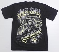 【Mr.17】MOAI SPEED 骷髏頭 鐮刀死神 地獄騎士 摩托車重型機車重機進口短袖T恤T-SHIRT(N305)