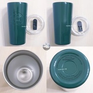 【全新】星巴克 綠色不鏽鋼水杯 不鏽鋼杯 保溫杯 水瓶 聖誕 交換禮物