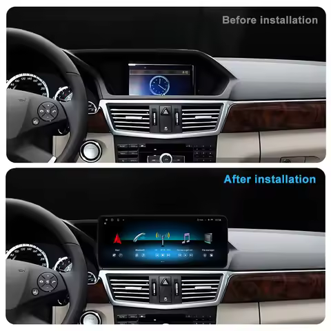 Android 14 Wireless Carplay for Mercedes Benz E Class W212 2009 - 2015 Car Radio Video Multimedia Pl