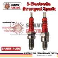 3-Electrode Plug A7TC D8EA High Electrode Spark Plug for Motorcycle 8/10mm Spark Plug Accessories