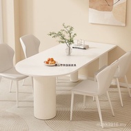 Home Cream Household Lonely Island Simple Small Apartment Dining Table Modern Combination Dining Tab