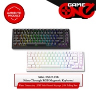 Akko TAC75 HE 75% Wired Shine-Through RGB Magnetic Keyboard (Akko Magnetic Switches)