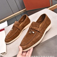 ZMWN LP New Style Men Women Same Style Loafers Couple Shoes Old Money Style Suede Lazy Shoes Casual 