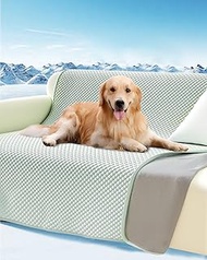 Lekereise Waterproof Cooling Dog Bed Cover Blanket, Washable Leakproof Cats Dogs Couch Cover for Sof