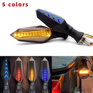 BDJ 2pcs LED Motorcycle mio 125 Ex5 Rxz lc135 rs150 y15zr Turn Signal Light Amber Lamp Double Color 