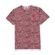 แฟชั่นร้านค้าอย่างเป็นทางการ CDG เล่นเสื้อยืดสำหรับผู้ชายและผู้หญิงลาย Graffiti คู่ COMME des GARCON