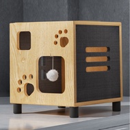 【Heorot】cat tower บ้านแมวไม้ หลุมแมว หลุมนอนแมว ประหยัดพื้นที่ วัสดุไม้ธรรมชาติ แข็งแรงทนทาน