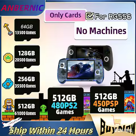 TF Card For ANBERNIC RG556 Preloaded Games Memory Card Built in 61000 Games PSP DC SS PS1 NDS PS2 Re