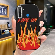 Case For Realme 5 5i 5s 6i C3 C3i 8 5G 8S 5G Q3 Q3i V13 5G Narzo 30 5G Fire Pattern Silicone Phone