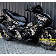 Winner X V3 Dragon pattern removable sticker in Glossy Black Winner X V3 Accessories