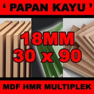 Mdf plywood board, 18mm thick, size 30x90cm