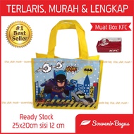 TAS ULTAH BATMAN Tas Ulang Tahun Anak Batman Murah Souvenir Batman Terlaris (isi 10pcs)
