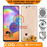 LCD TOUCHSCREEN SAMSUNG GALAXY A31 ORIGINAL SUPPORT FINGERPRINT WARRANTY FREE GLUE