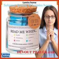Jar of mood Bible Verses Prayer Jar Unique Gift Christian Birthday Gift Jar with Bible Verse and Pra