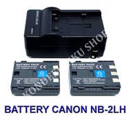 NB-2L \ NB2L \ NB-2LH \ NB2LH แบตเตอรี่ \ แท่นชาร์จ \ แบตเตอรี่พร้อมแท่นชาร์จสำหรับกล้องแคนนอน Battery \ Charger \ Battery and Charger For Canon Canon PowerShot G7,G9,S70,S80,S50,S30,S40,S45,DC410,DC420,400D,350D,R10,EOS Digital Rebel  BY KONDEEKIKKU SHOP