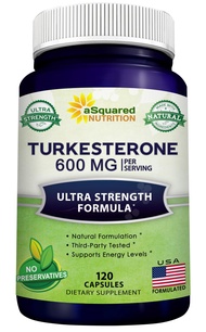 aSquared Nutrition Turkesterone Supplement 600mg - 120 Capsules - Ajuga Turkestanica Extract Powder
