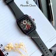 Alexandre Christie | AC 6614MCRIPREBA Chronograph Men's Watch Black Silicon Strap Official Warranty