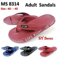 (SY Shoes)"M-CLASS"(40-45) Adult EVA Light Weight Sandals (MS 8314)