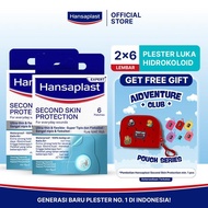 HANSAPLAST Second Skin Regular Plasters, Contents 6 Hydrocolloid Plasters - Twin Pack