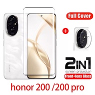 2in1 Full Cover Curved Tempered Glass Screen Protector For honor 200 pro 5G honor200 2024 Flim Front