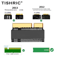 TISHRIC SSD อะแดปเตอร์สำหรับ  2012 SSD A1425 A1398 Riser การ์ด6Gbps M2 M.2 Key-B SATA Converter รองร