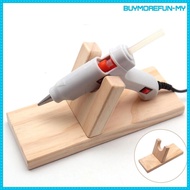 [BuymorefunMY] Hot Glue Gun Holder Hot Melt Glue Gun Support Stand Wood Rack Bracket 20x8cm