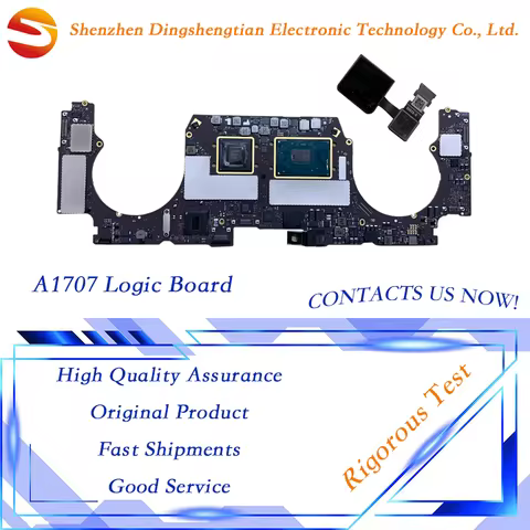 Replacement For Macbook Pro A1707 Logic Board 15" i7 16GB 500G Motherboard With Touch ID 820-00928-A