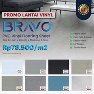 Vinyl Lantai Polos Warna Putih / Vinyl Lantai Meteran / Vinyl Lantai