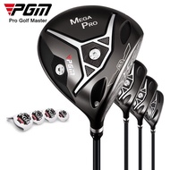 PGM MEGA PRO Professional men right handed No. 1 3 5 hybrid golf fairway wood club set with adjustab
