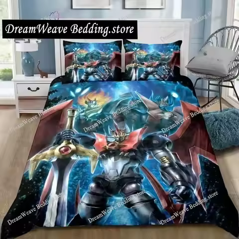 Mazinger Z UFO Robot Grendizer Cartoon Poster Sheets Quilt Covers Bedding Dormitory Sheets Bedding S