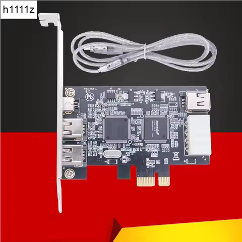 PCI-e 1X IEEE 1394A 4 Port(3+1) Firewire Card Adapter PCIe PCI Express Internal 1394 A 6Pin To 4 Pin