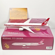 NG Models QTR022 1: 400 Katar Air B777-300ER A7-BAC Retro Painted