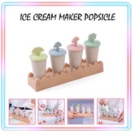 4pcs Set Ice cream mould popsicle maker wheat straw environmentally friendly | Ice Cream Mold