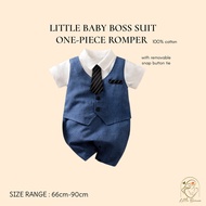 LittleBeanie LITTLE BABY BOSS SUIT ONE-PIECE ROMPER