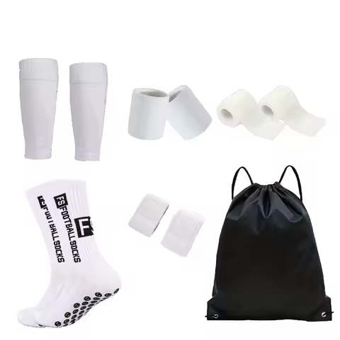 8-piece set of FS sports socks and protective accessories, suitable for sports such as football and 