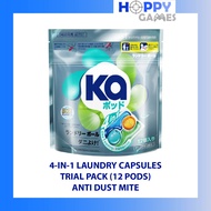 [TRIAL PACK 12s] *ANTI DUST MITE* Ka Laundry Capsules 4-in-1 KA Anti Dust Mite KA Laundry Pods Deter