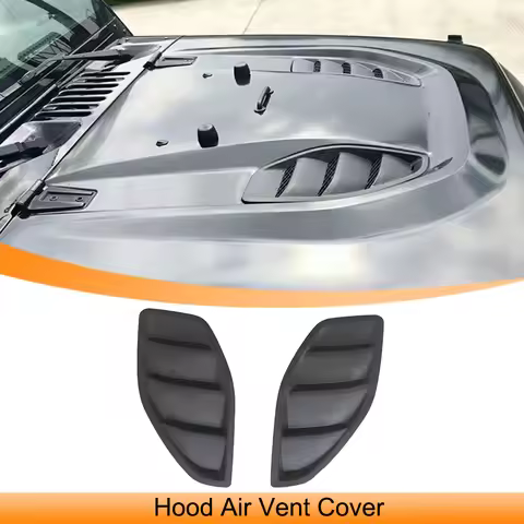 Car Front Hood Air Vent Outlet Decoration Cover Trim for Jeep Wrangler JK 2007-2017 Auto Exterior Ac