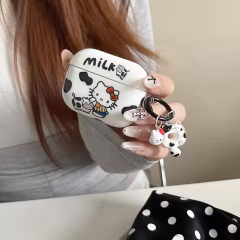 Earphone Case For Airpods 1 2 3 4 Pro 2 3 Sanrio Hello Kitty Kuromi Melody Pochacco Wireless Bluetoo