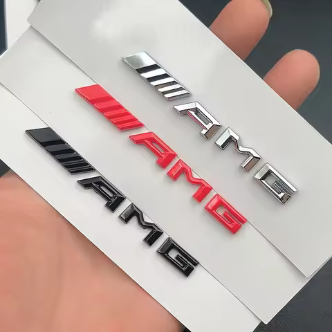3D ABS Small Car For Mercedes Benz Console Fob Sticker Logo AMG Emblem Badge A B C E S GLE GLA GLC C