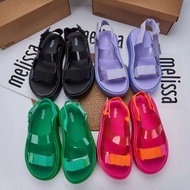 Melissa 2023 Women One Belt Jelly Sandals Ladies Fashion Thick Sole Beach Shoes Comfortable Summer Daisy Beach Sandals SM184