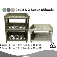 Mikochi Multipurpose 2 & 3 Tier Shelf - Cosmetic Shelf - Stacking Stationary Shelf - Multipurpose Mi