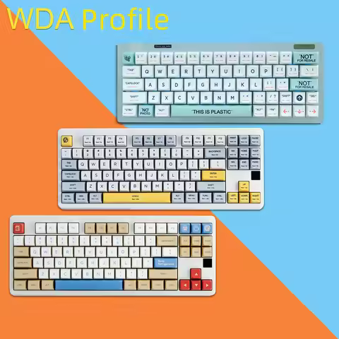 1 Set Plastic GMK Heavy Industry Soyamilk Keycaps PBT Dye Subbed Key Caps WDA MDA Profile Keycap For