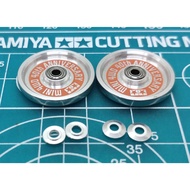 Tamiya 95643 Mini 4WD 40th Anniversary 19mm Aluminum Ball-Race Rollers (Ringless)